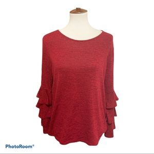 NWT 💃🏼Ruffle Sleeved Tunic💃🏼